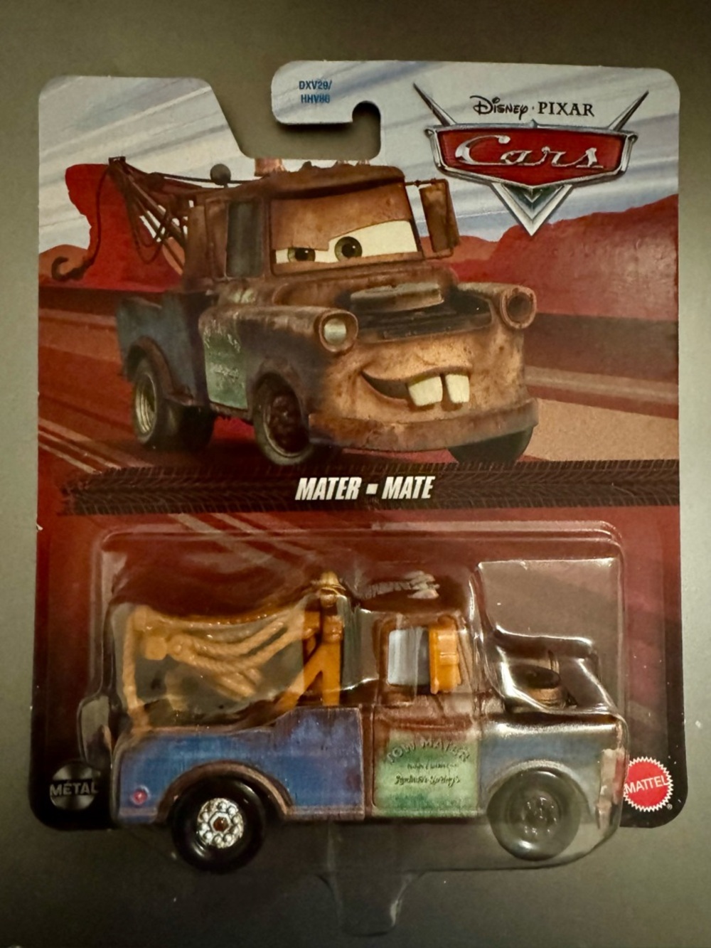 Mattel Cars Mater Tow Truck - Blue, Brown, Green